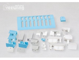 Freewing Mig-21 Blue Plastic Parts Set